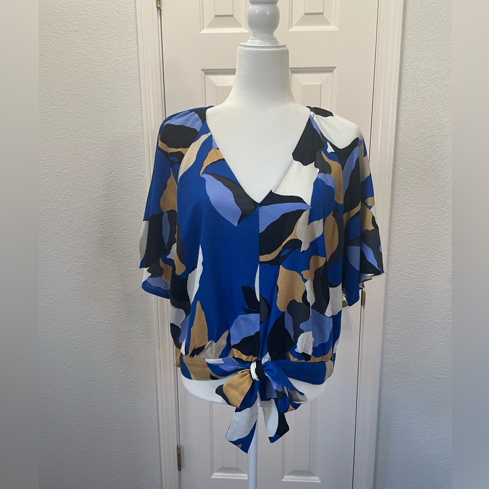 Nine West Top Rayon/Linen blend
